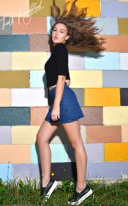 fashion shoot with model in Charlotte NC